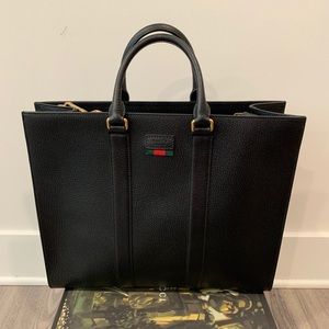 Gucci Leather Tote with detachable shoulder strap